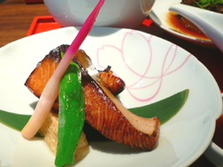 京のおぞよ桜家のランチ(寒ブリ)