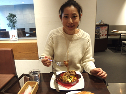 文明堂カフェのハンバーグ