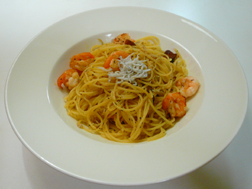 しらすと海老のパスタ