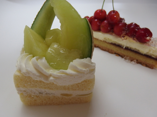 メロンのショートケーキ