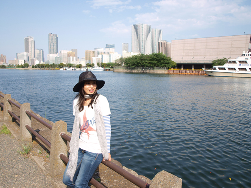 浜離宮恩賜庭園から眺める東京湾