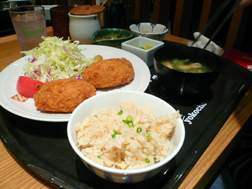 コロッケ定食