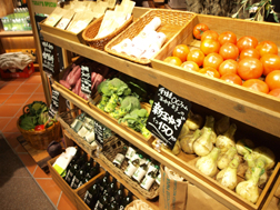 野菜が店頭で売られているよ