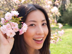 淡いピンクの桜