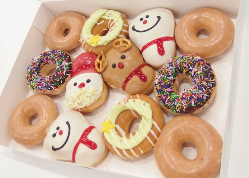 クリスピークリームクリスマスドーナツ