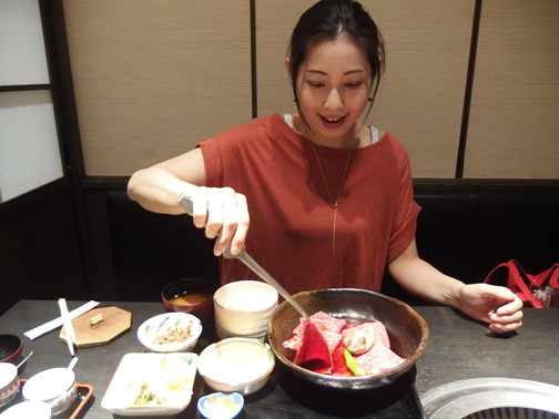 松永牧場の焼きしゃぶをいただきます