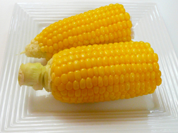 生で食べられるトウモロコシを茹でて食べたよ