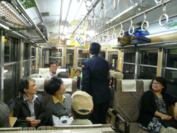 箱根登山鉄道の車掌さん、落合くん!