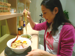 麺が太くてうどんみたいだね