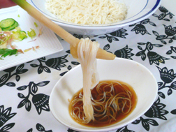 そうめんと谷中しょうが