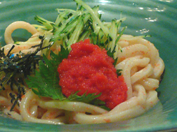 つるとんたんの明太子うどん