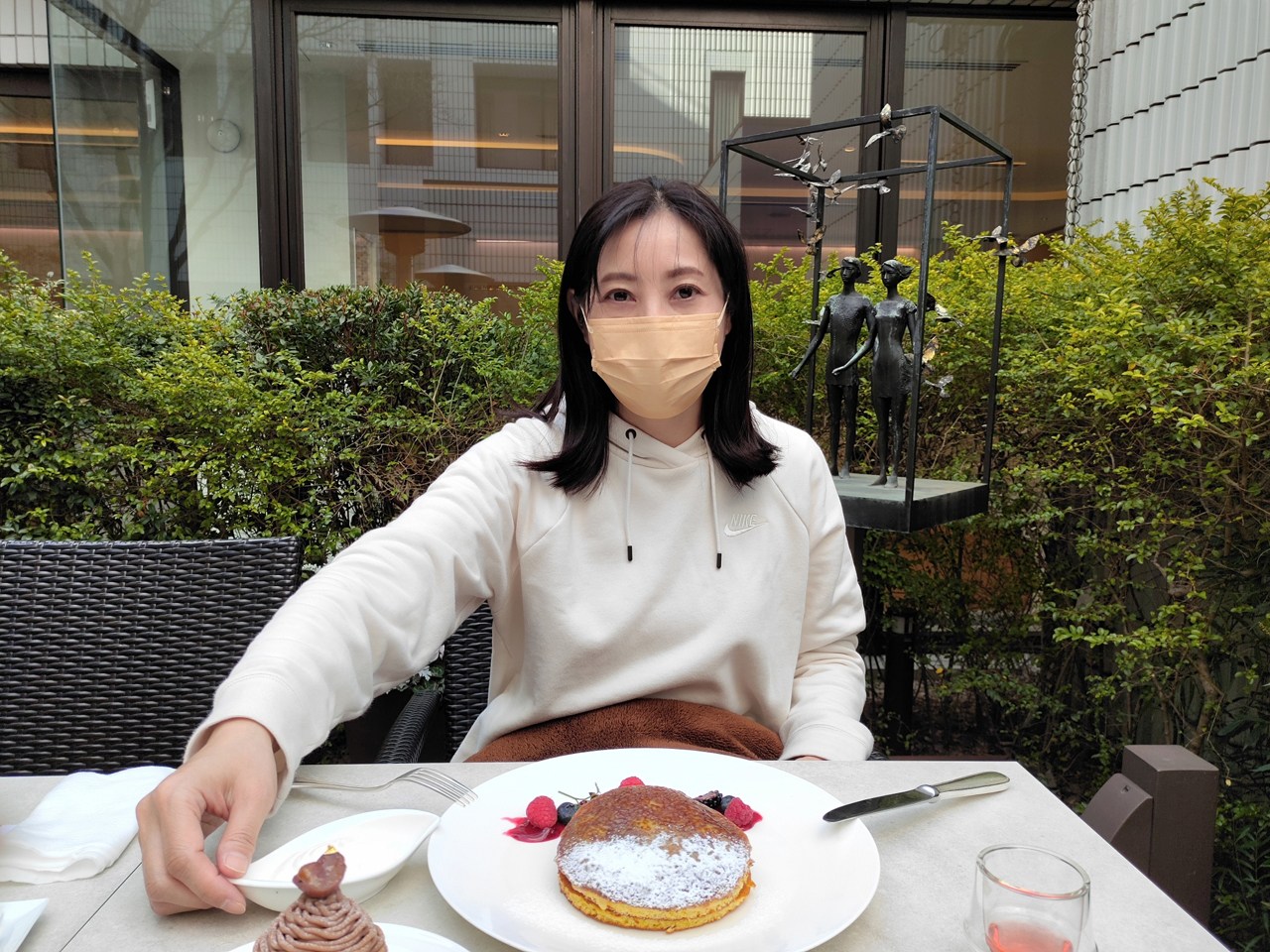 ヨックモックのテラス席@表参道